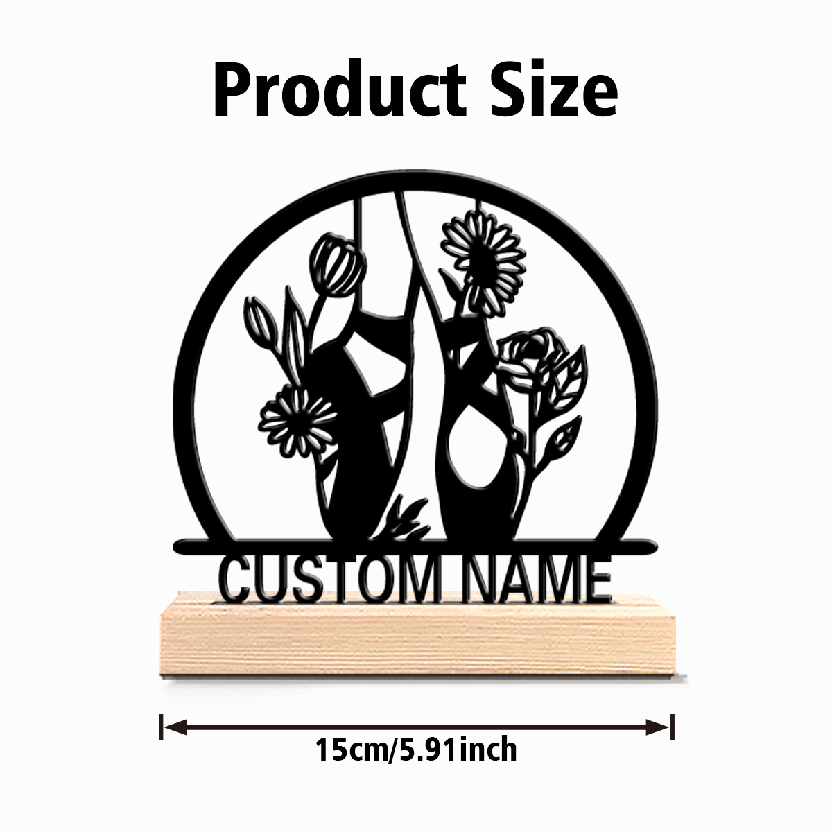 1pc beautiful personalized bal – Engraved Wood Frame Bewertung und Preis