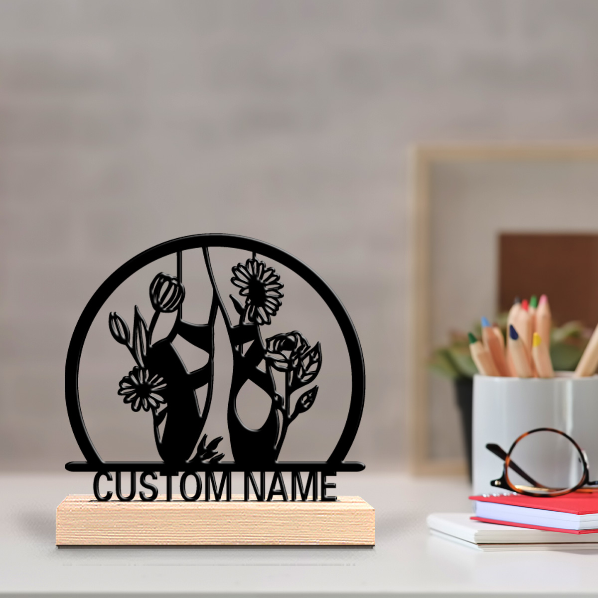 1pc beautiful personalized bal – Engraved Wood Frame Bewertung und Preis