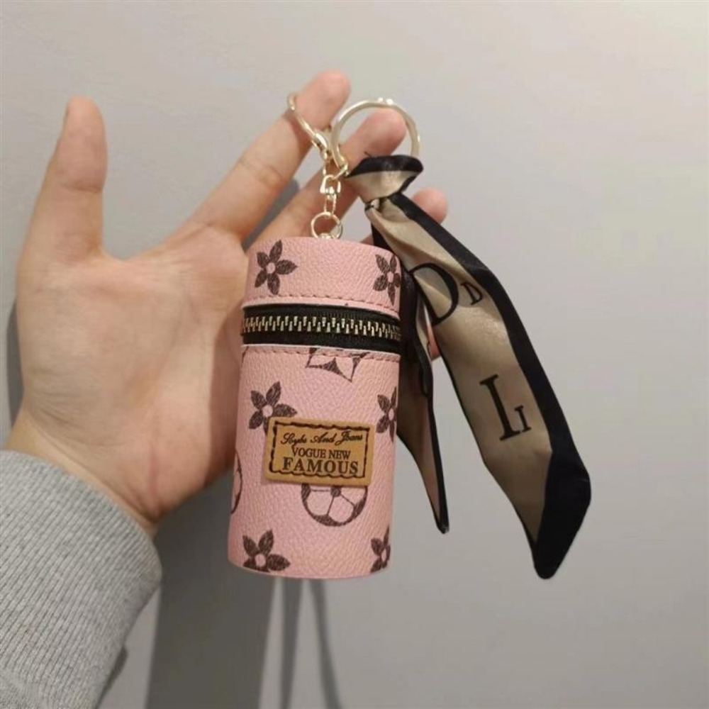 Pink Monogram Floral Print Cyl – Monogram Keychain Leather Bewertung und Preis