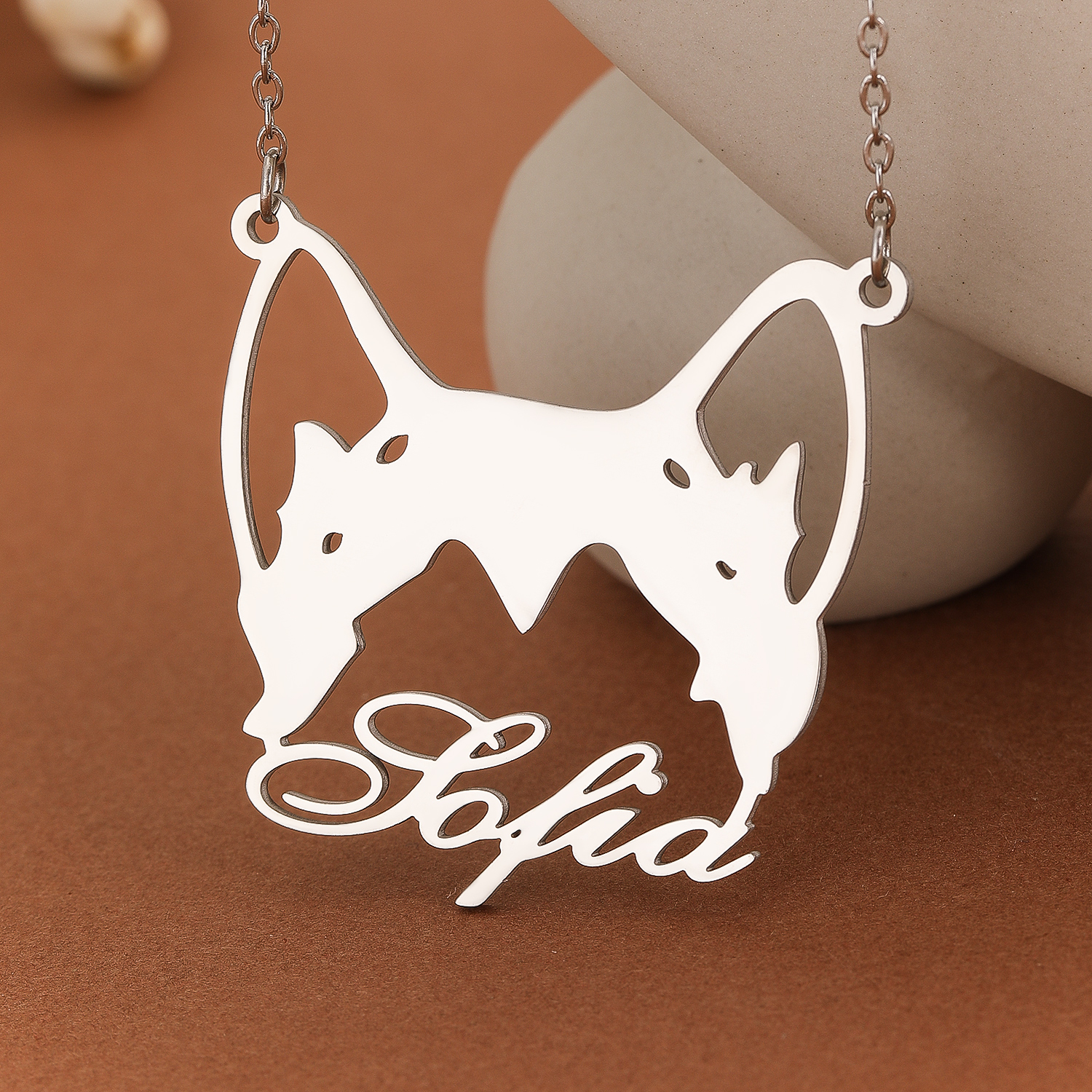 Custom Alaska Malamute Name Ne – Name Necklace Custom Bewertung und Preis