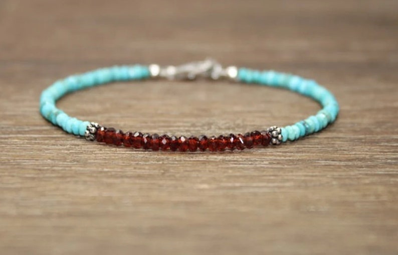 Garnet & Sleeping Beauty Turqu – Coordinates Bracelet Bewertung und Preis