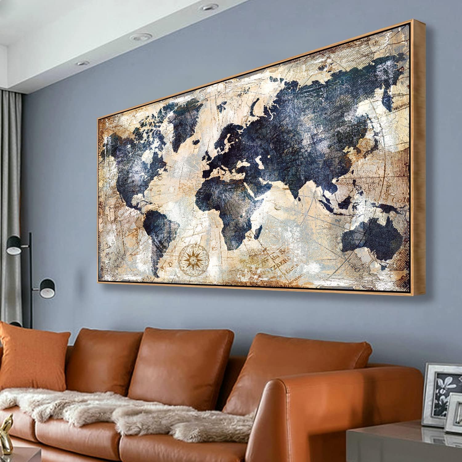 Framed World Map Wall Art Prin – Custom Star Map Bewertung und Preis